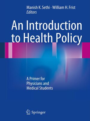 cover image of An Introduction to Health Policy